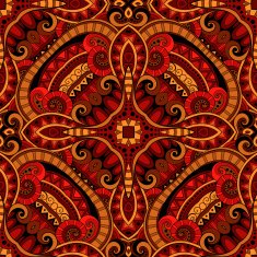 Vector Seamless Colored Ornate Pattern N9