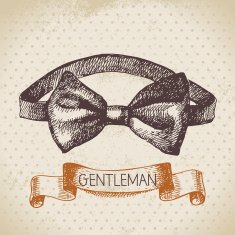 Sketch gentlemen accessory Hand drawn men illustration N13
