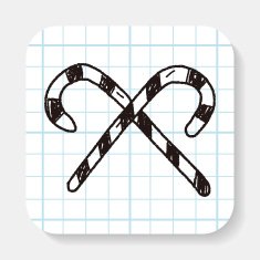 candy cane doodle N5