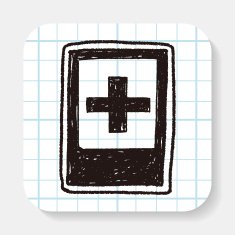 hospital sign doodle