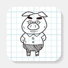 three little pigs doodle