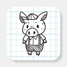 three little pigs doodle N2