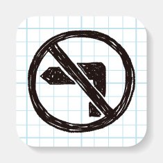 no left turn doodle