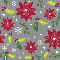 Seamless Christmas Holly - Illustration