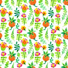 Vector Illustration with original floral background N2