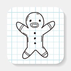 gingerbread man doodle N5