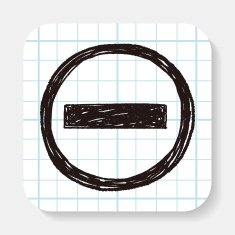 No Entry Traffic doodle