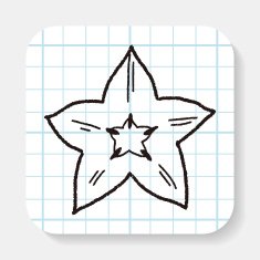 Star fruit doodle