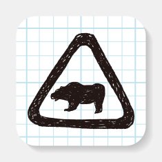 bear sign doodle