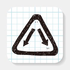 Fork sign doodle