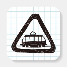 tram doodle