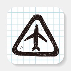 airport doodle