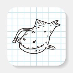 Lantern fish doodle