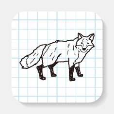 fox doodle