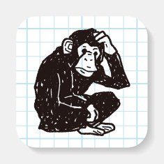orangutan monkey doodle