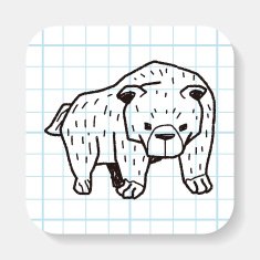 bear doodle N10