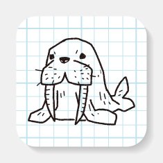walrus doodle