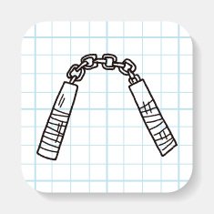 nunchaku doodle