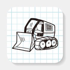 Excavator doodle N2