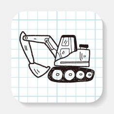 Excavator doodle N3