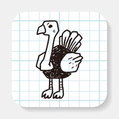ostrich doodle N2