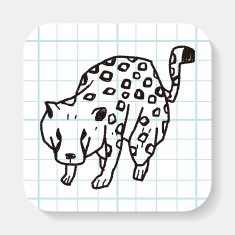 leopard doodle