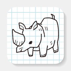 rhino doodle