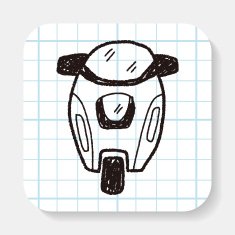 motorcycle doodle N12
