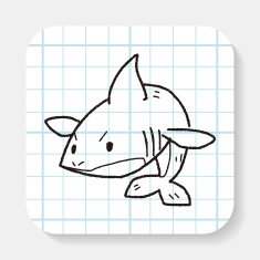 shark doodle N3
