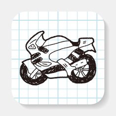 motorcycle doodle N13