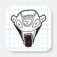 motorcycle doodle N14