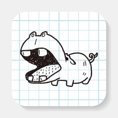 hippo doodle N2