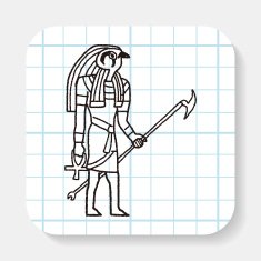 egypt god doodle N4