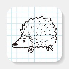 hedgehog doodle N2