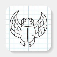 Dung beetles doodle