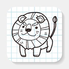 Lion doodle N3