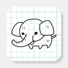elephant doodle N3