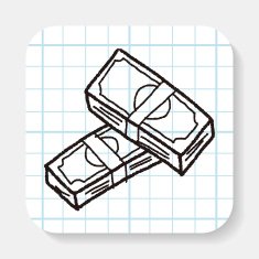 money bill doodle drawing N4