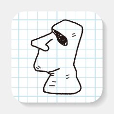 moai doodle