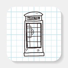 Telephone booth doodle