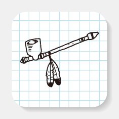 Indians Pipe smoke doodle