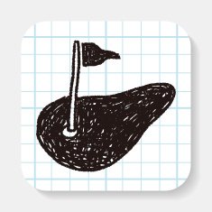 golf green doodle