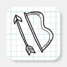 bow and arrow doodle N2