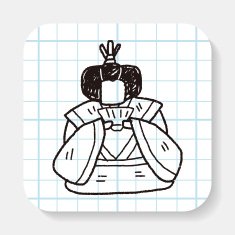 Japanese queen doodle
