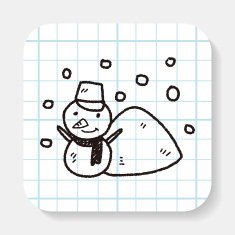snowman doodle N6