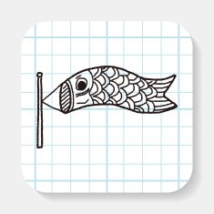 Japanese kite doodle