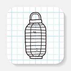 Chinese decorative lantern doodle N3