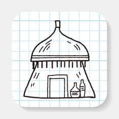 African house doodle