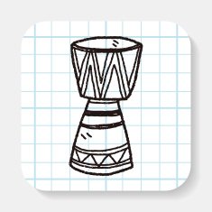 African drum doodle N2
