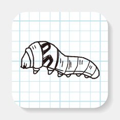 caterpillar doodle N3